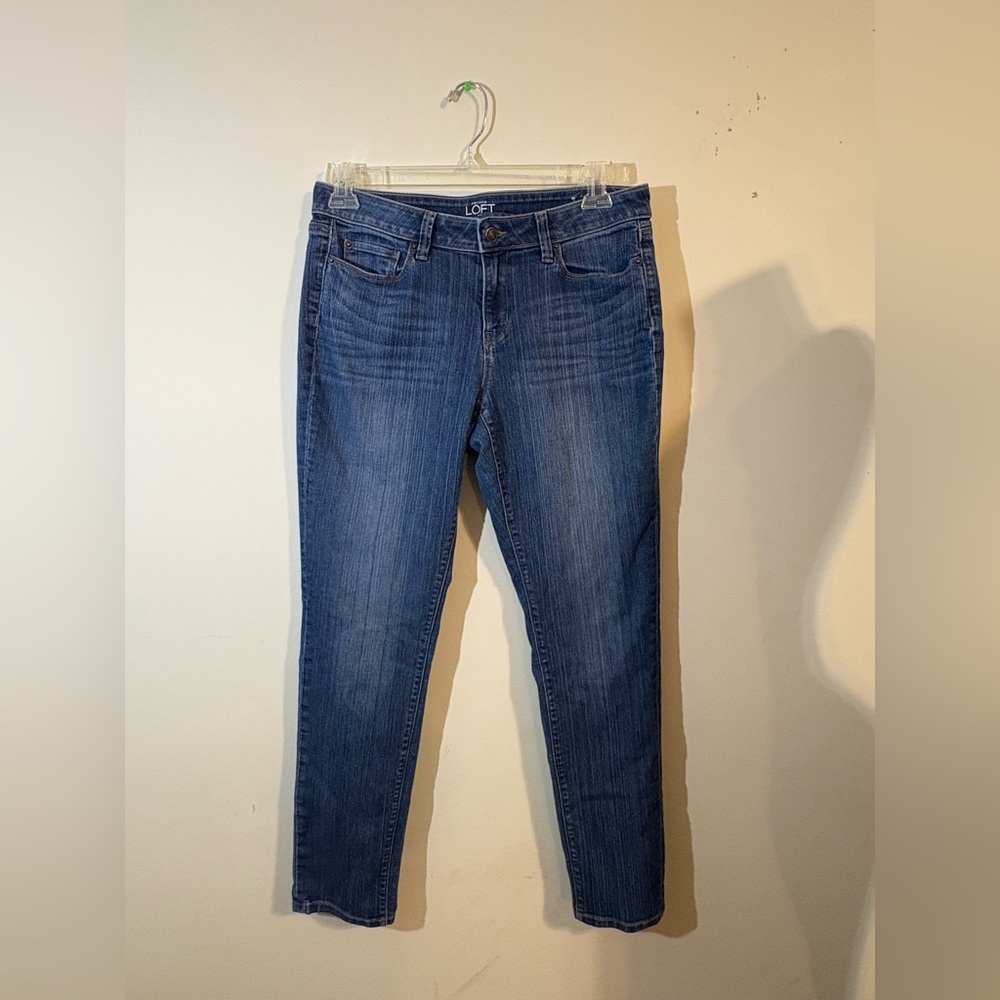 Ann Taylor Loft Women’s size 10 curvy skinny‎ Modern Skinny blue jeans pants